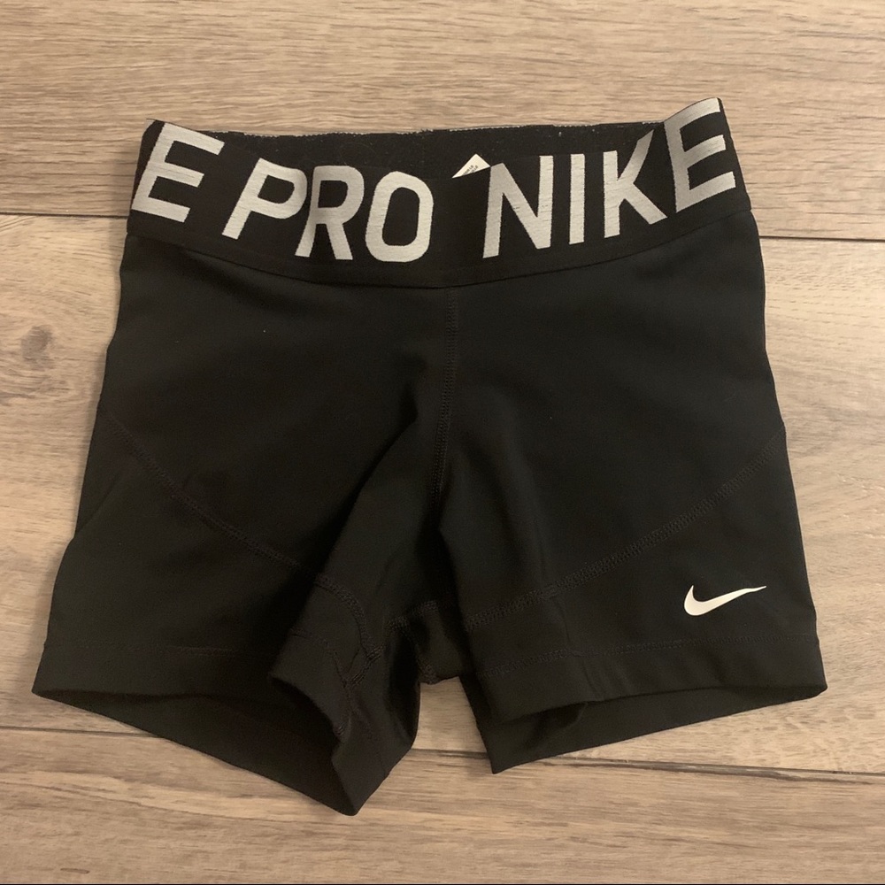 Black Nike Pro Spandex Shorts Size Extra Small